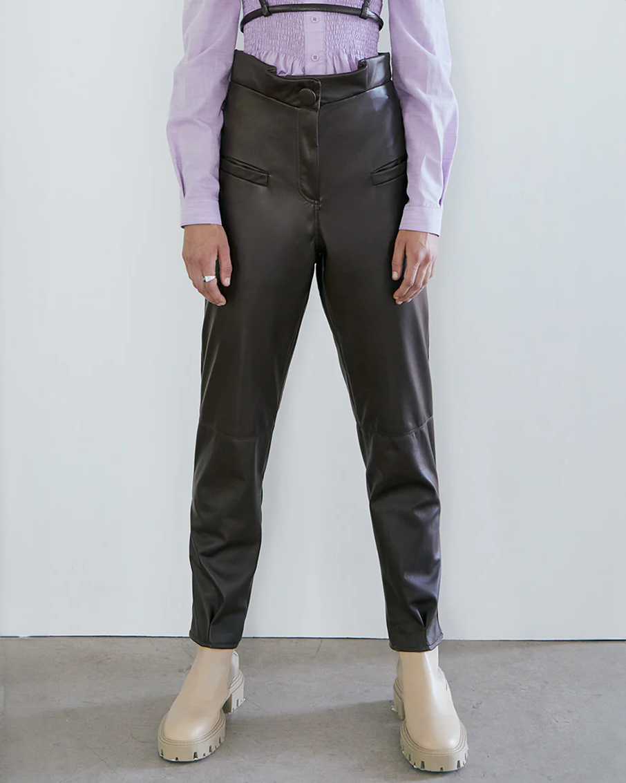Raymond Mud Brown Trousers