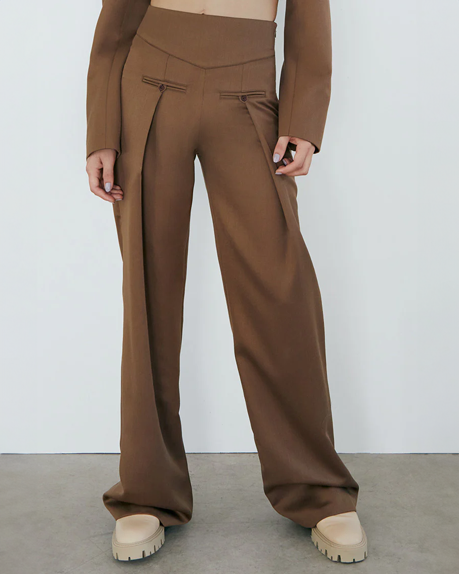 Paul Cocoa Brown Trousers