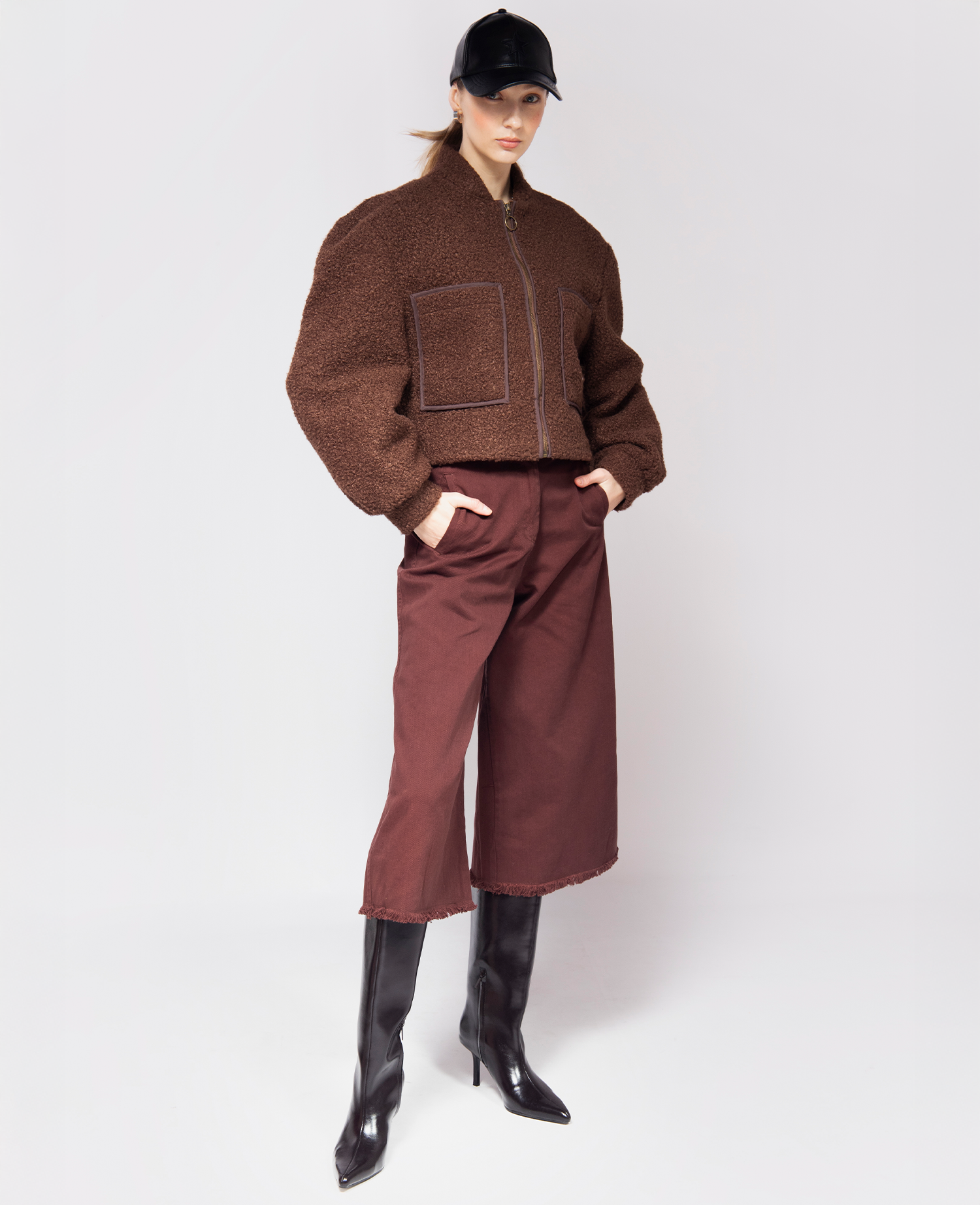 IMMEDIATE DELIVERY Mia Jacket / Chocolat