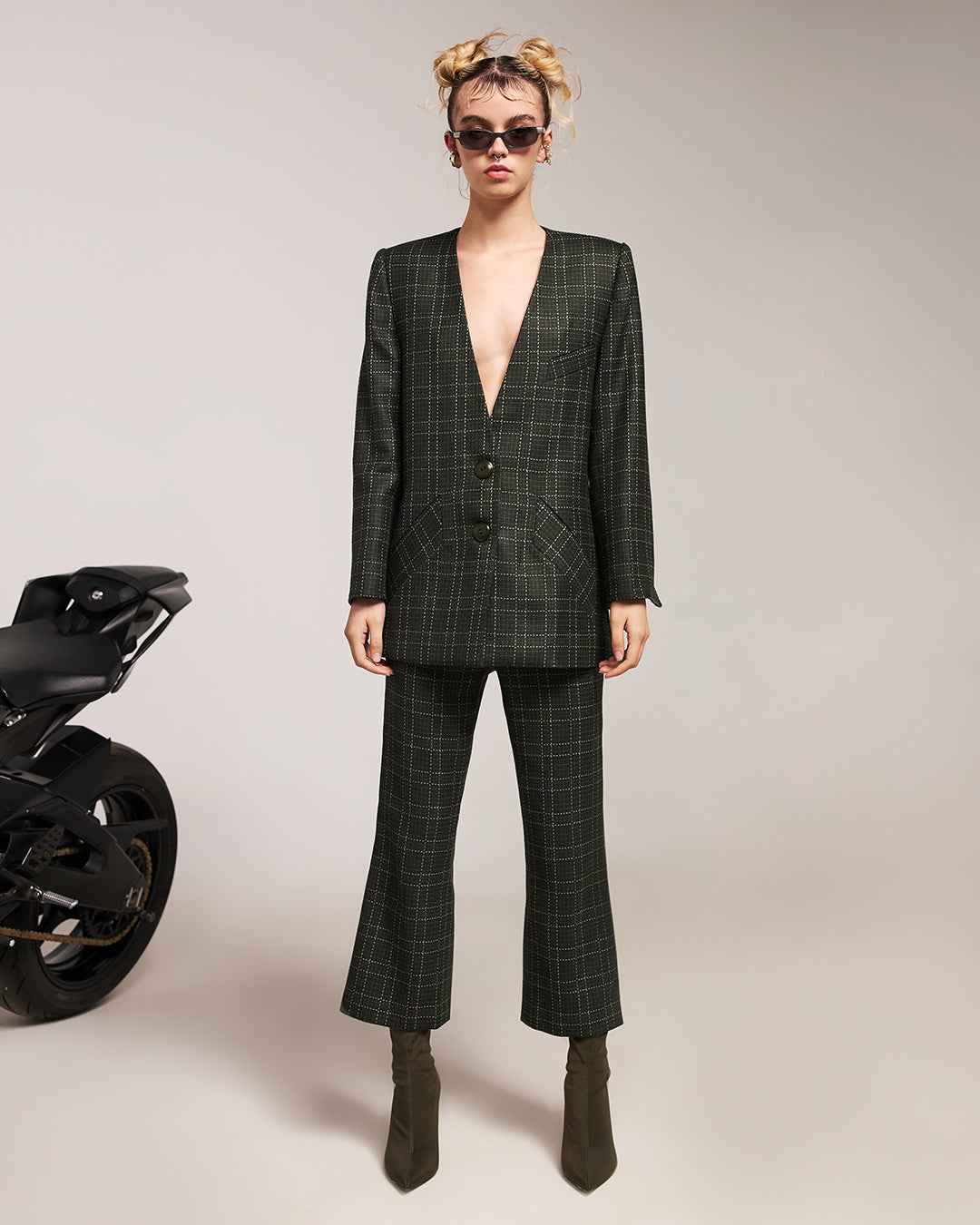 Peumo Dark Forest Tartan Trousers