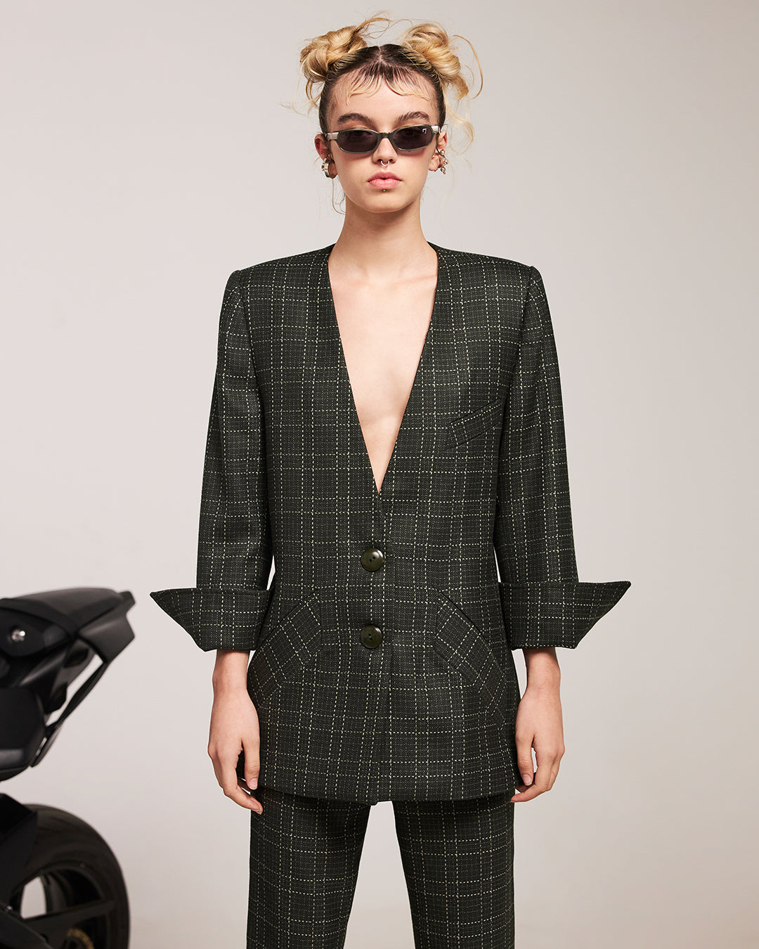 IMMEDIATE DELIVERY - Dark Forest Tartan Cypress Jacket