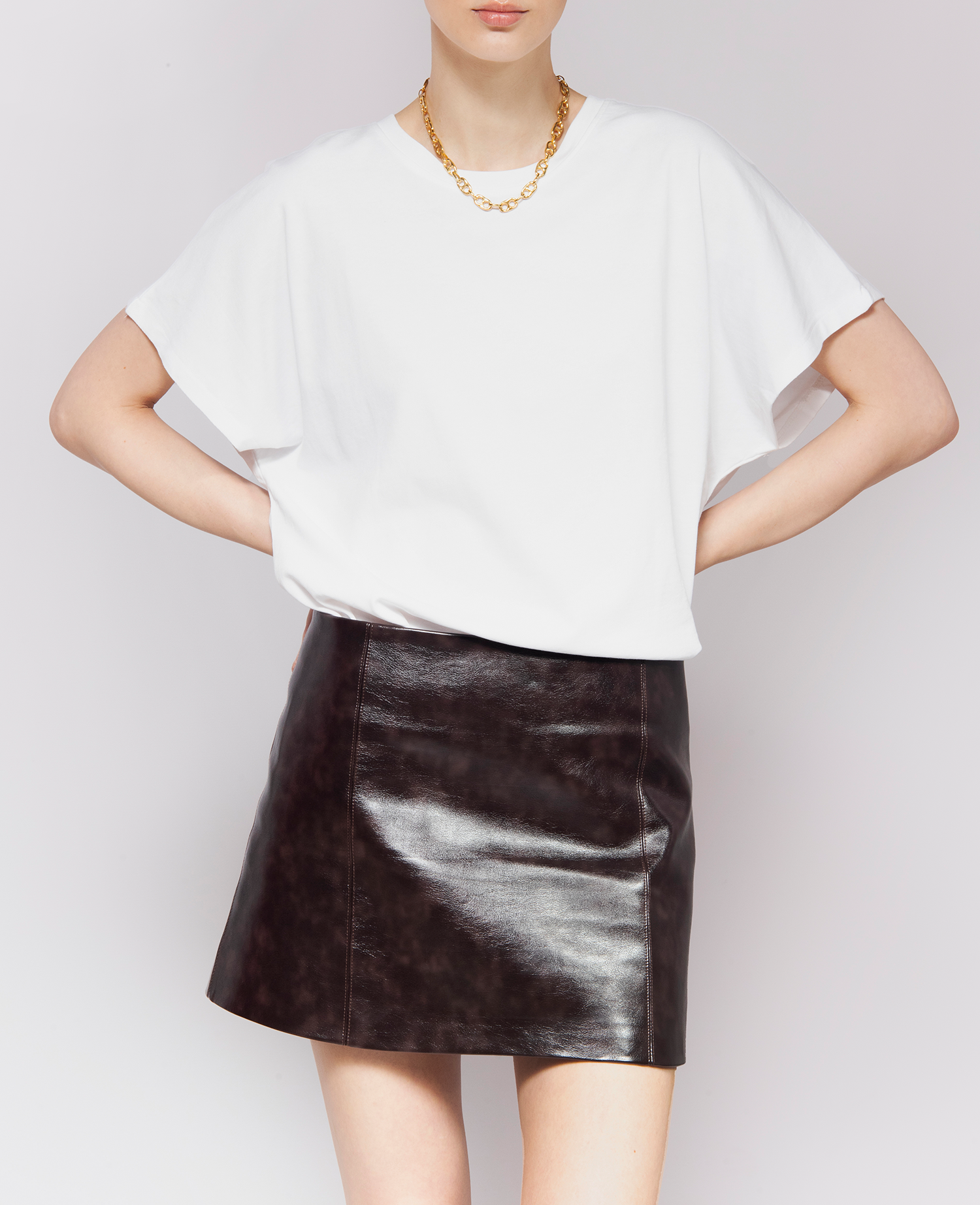 IMMEDIATE DELIVERY Amaranta Bitter Chocolate Skirt