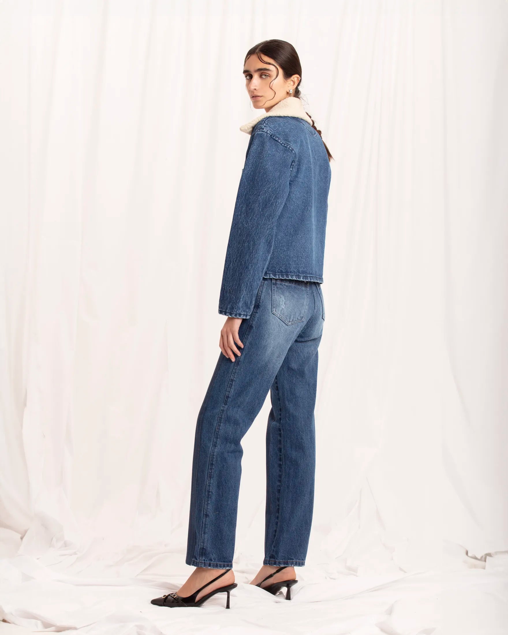 IMMEDIATE DELIVERY/ Debbie Blue Denim Jacket