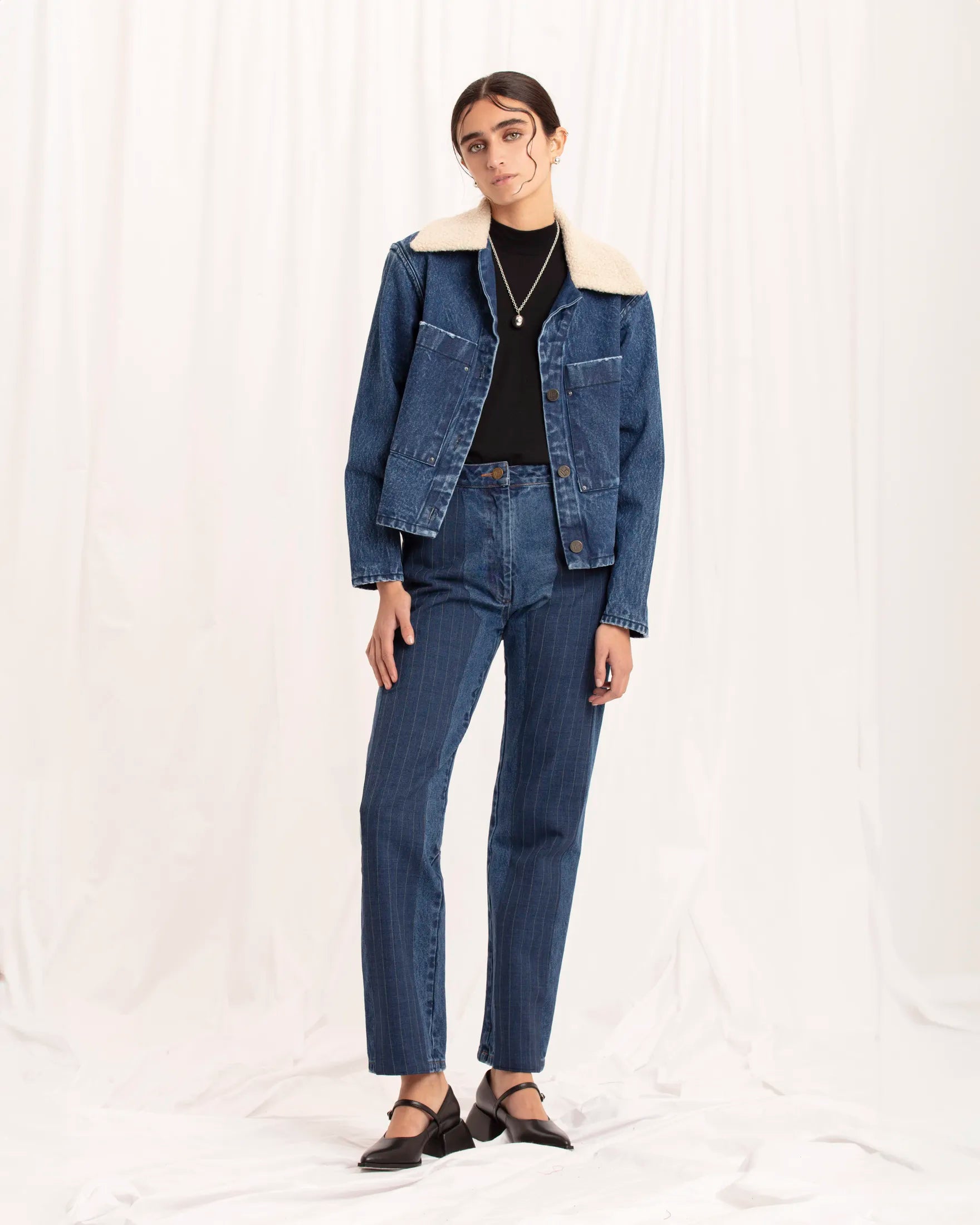 IMMEDIATE DELIVERY/ Debbie Blue Denim Jacket