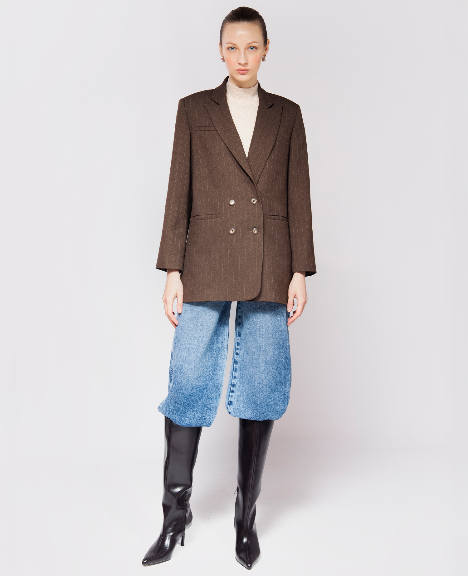 IMMEDIATE DELIVERY / Maggie Chocolate Blazer