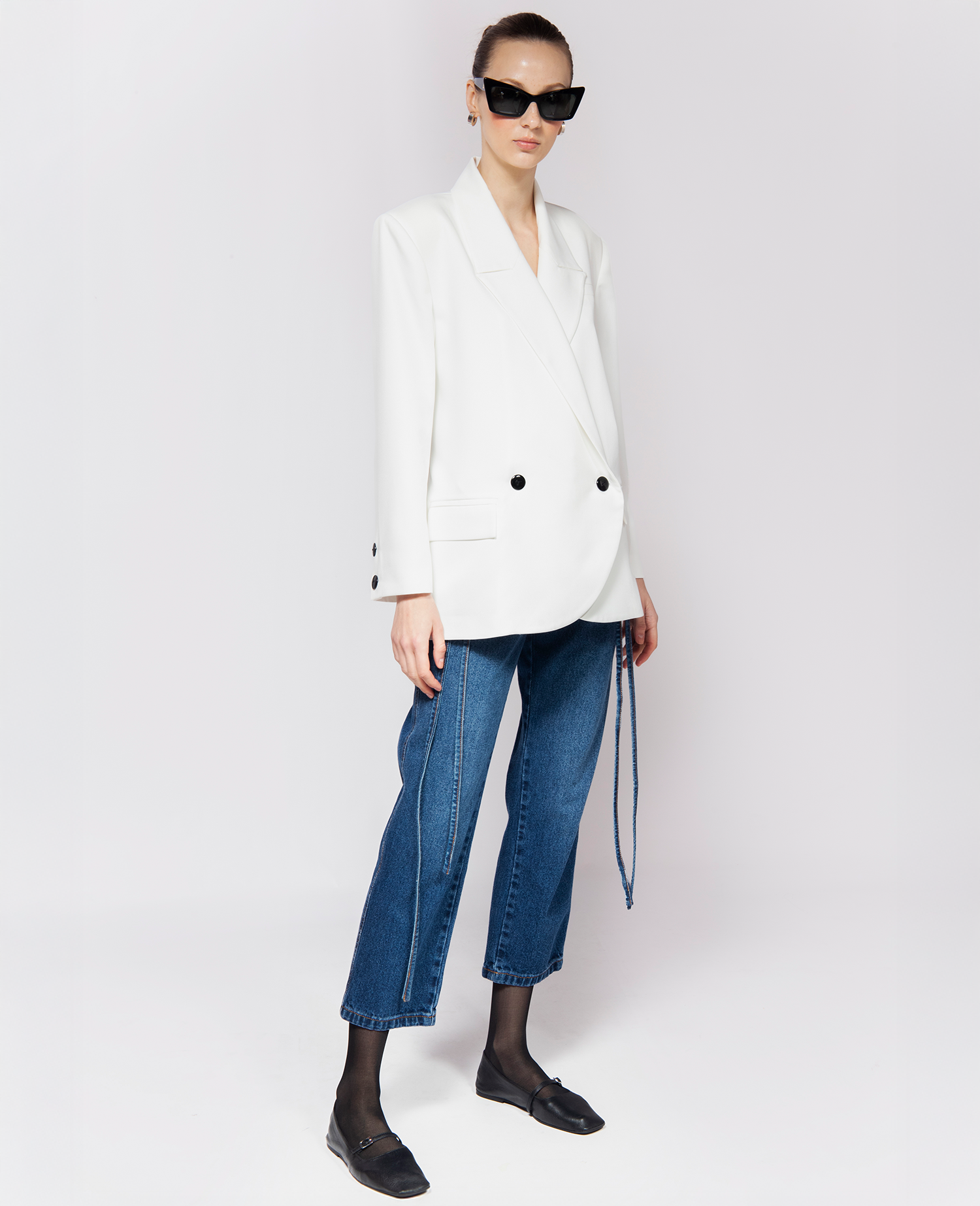 IMMEDIATE DELIVERY Peony White Jacket