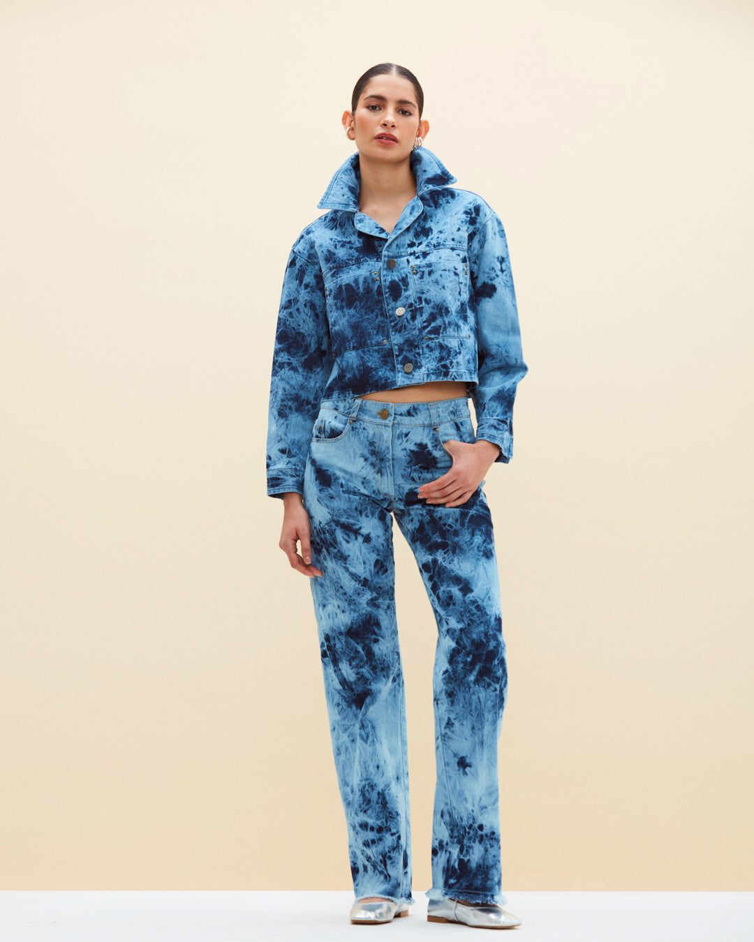 Epeé Blue Tie Dye Jacket