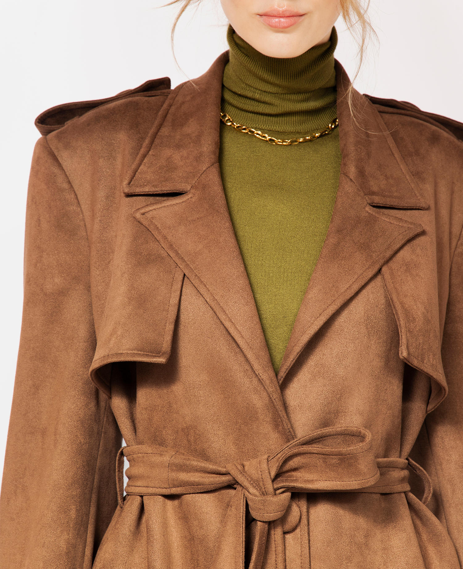 IMMEDIATE DELIVERY Gardenia Brown Coat