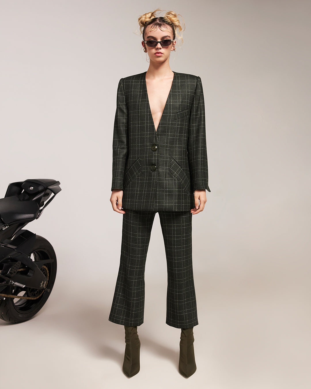 IMMEDIATE DELIVERY - Dark Forest Tartan Cypress Jacket