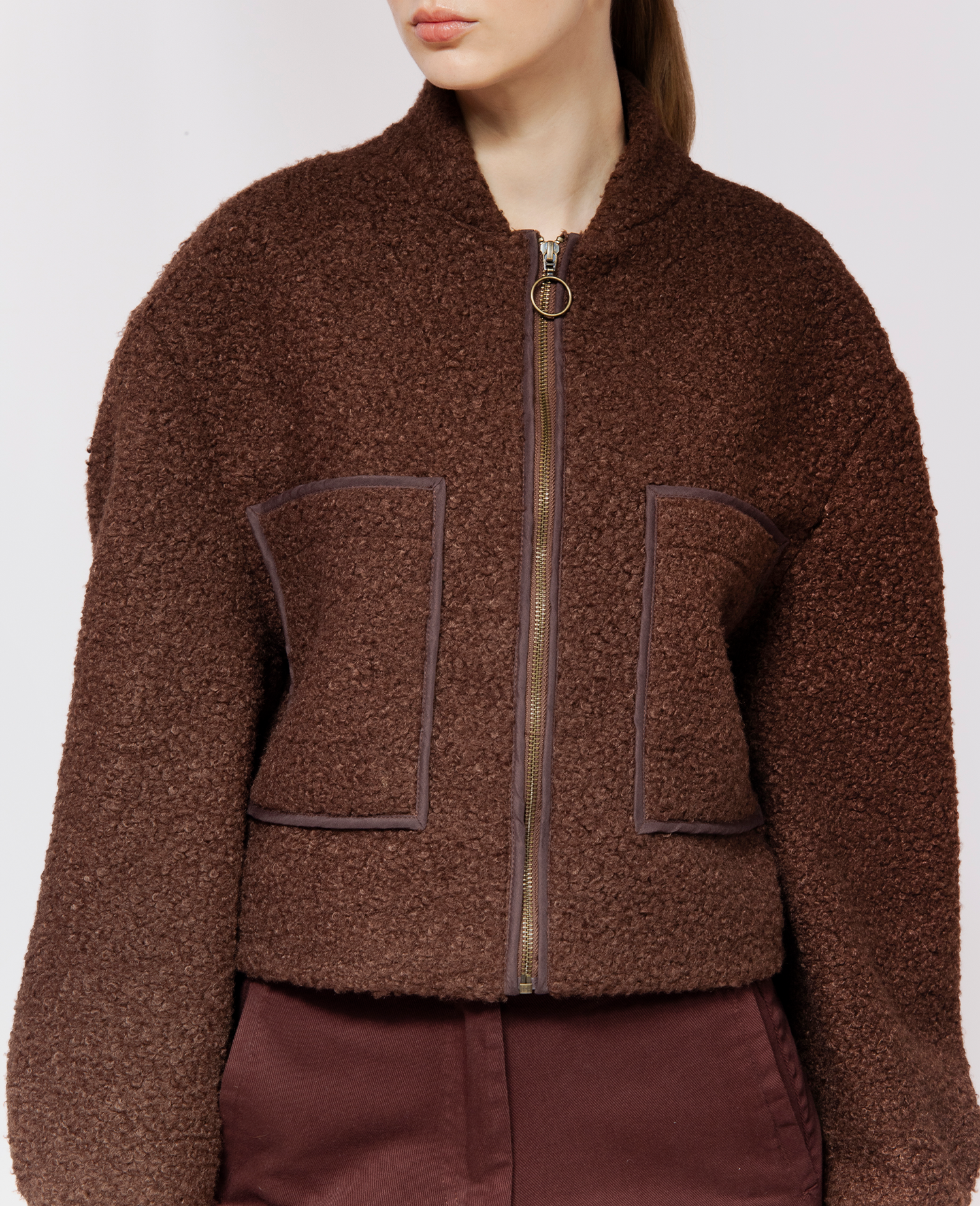 IMMEDIATE DELIVERY Mia Jacket / Chocolat