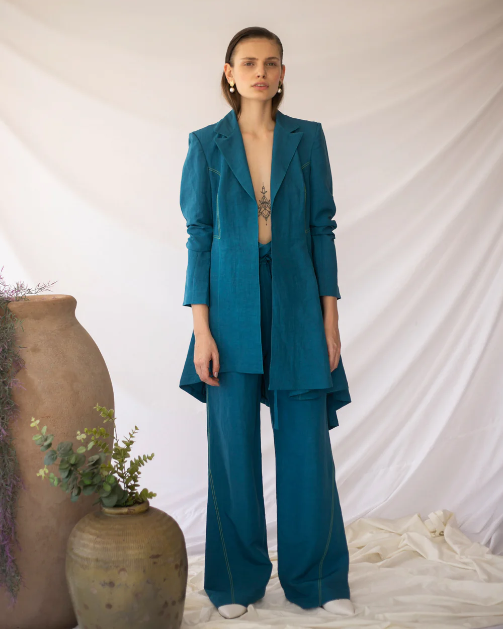 JAY Trousers - Turquoise