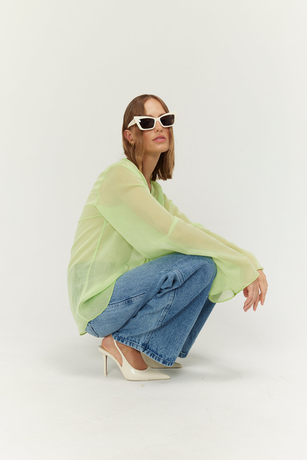 IMMEDIATE DELIVERY Top Nalca Lime Green