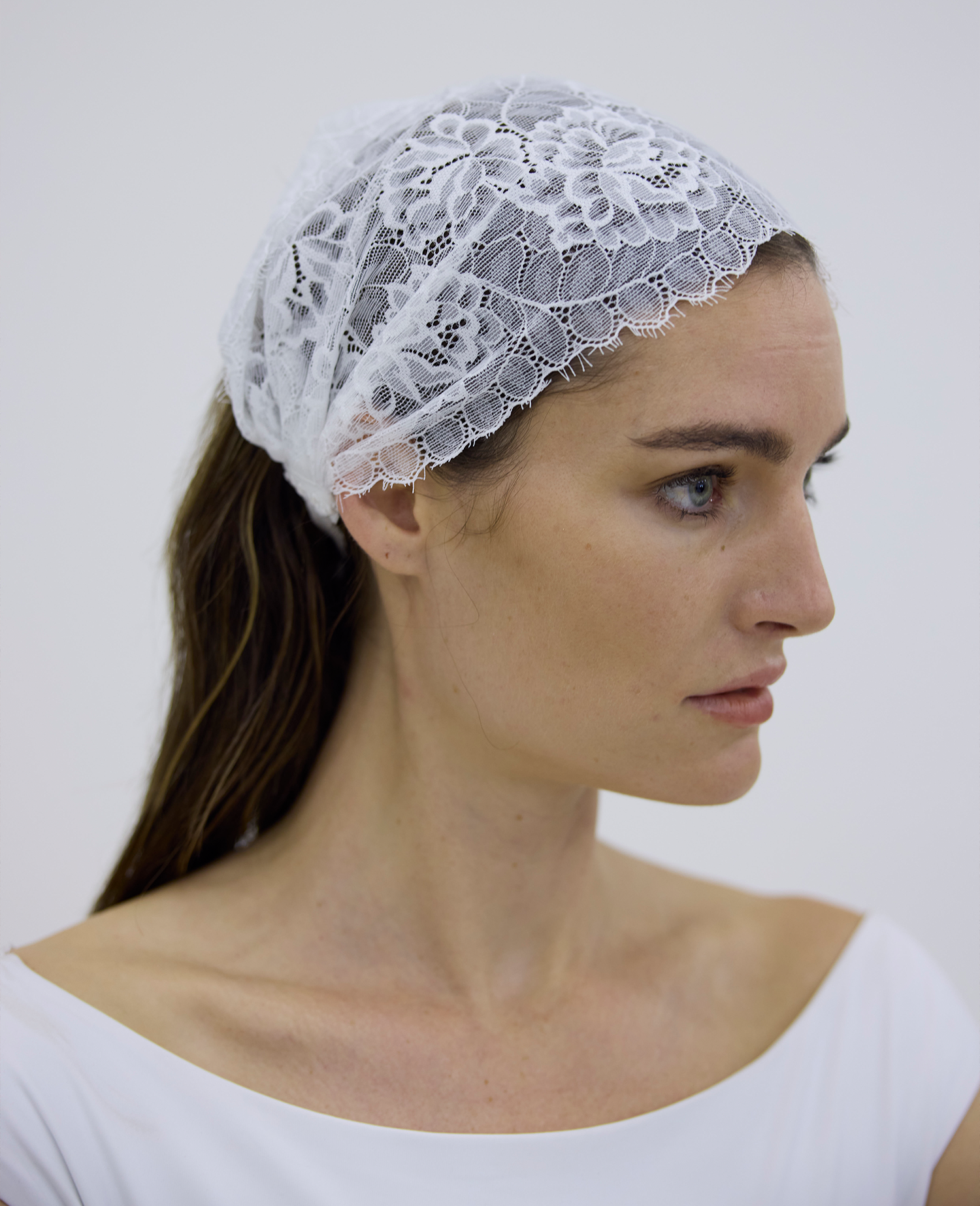 Pyrite Bandeau - White