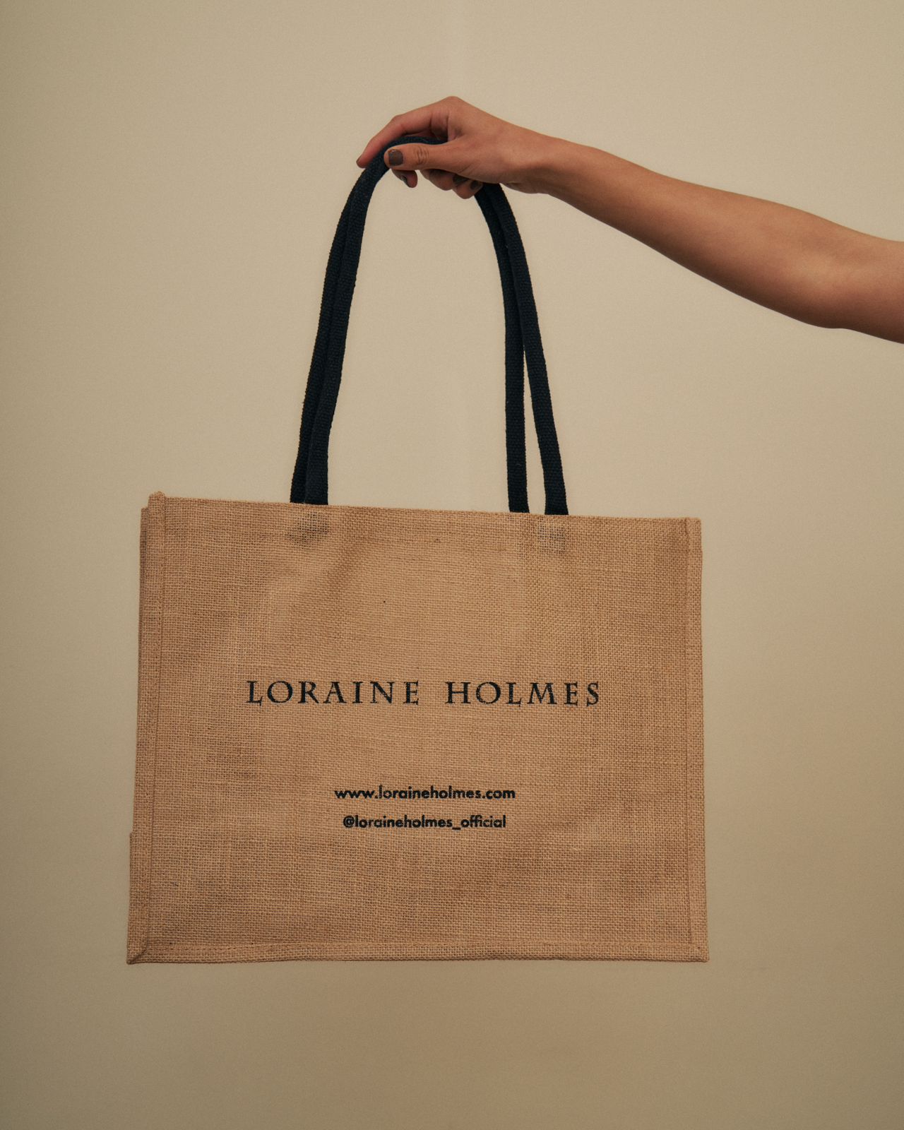 Burlap Tote Bag LH