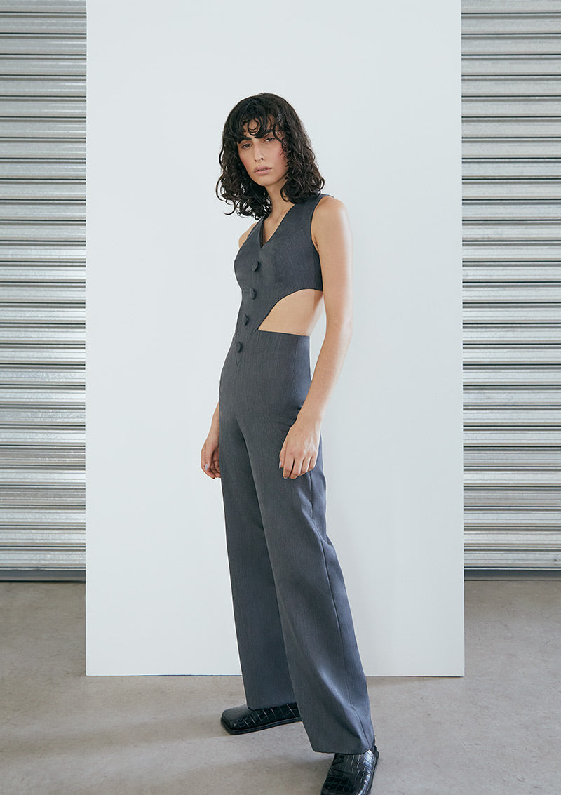 Siegel Ash Grey Jumpsuit