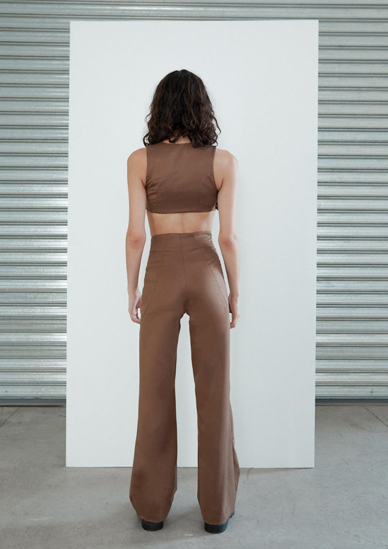 Siegel Cocoa Brown Jumpsuit