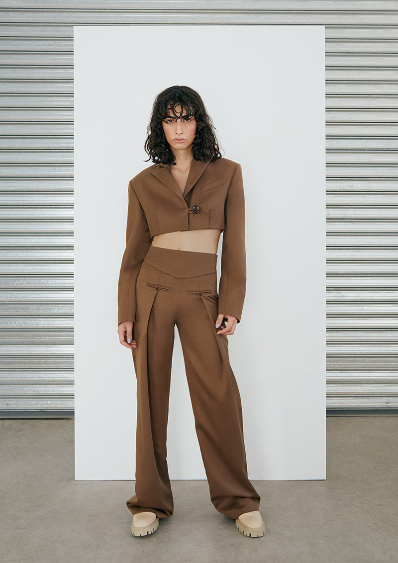 Paul Cocoa Brown Trousers