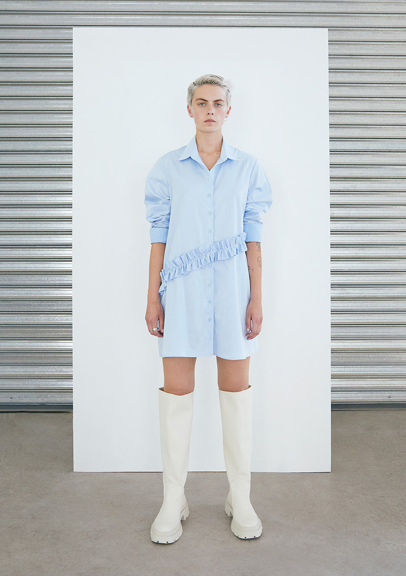 Vincent Oxford Blue Shirt Dress