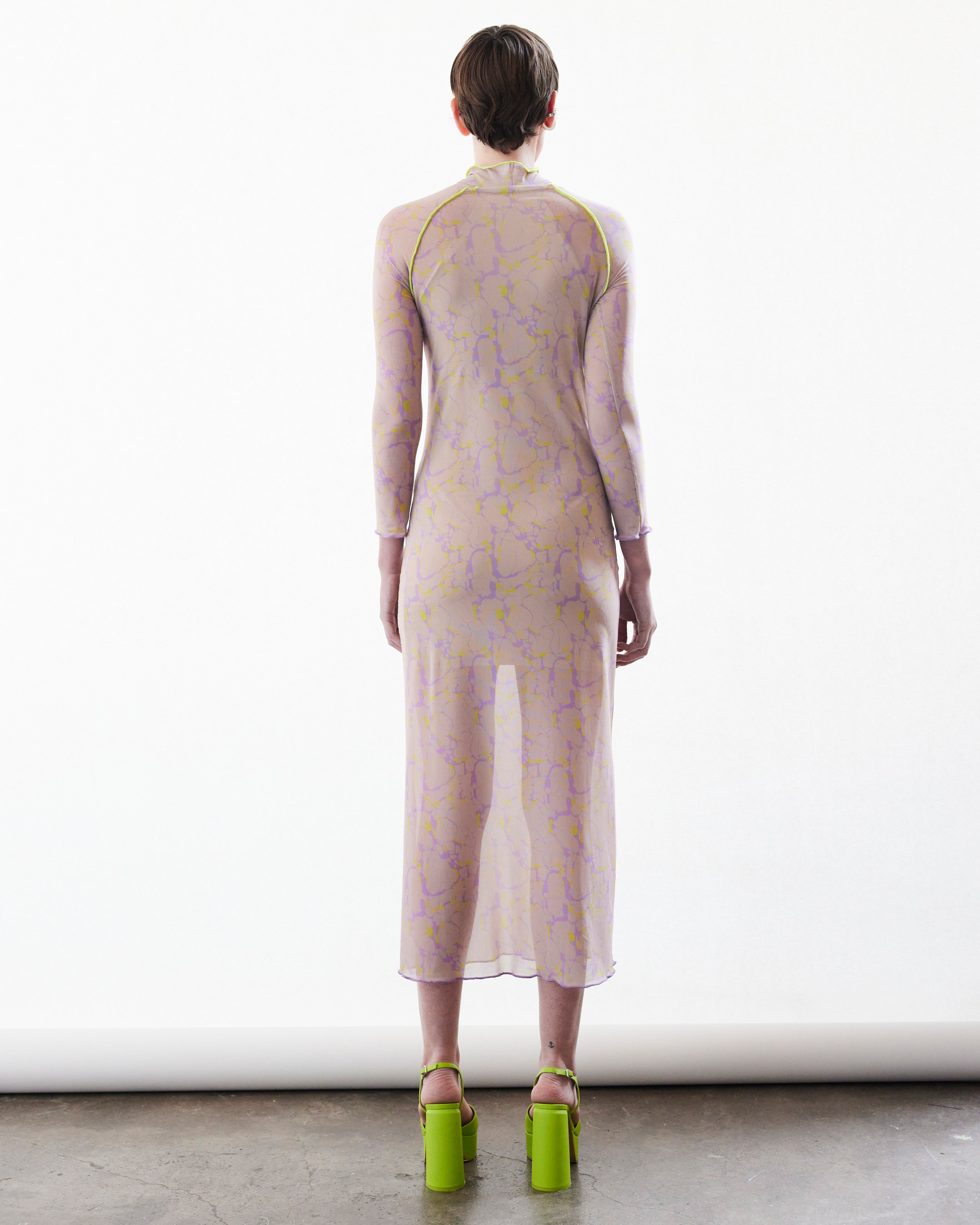 Waikato Lilac & Lime Print Dress