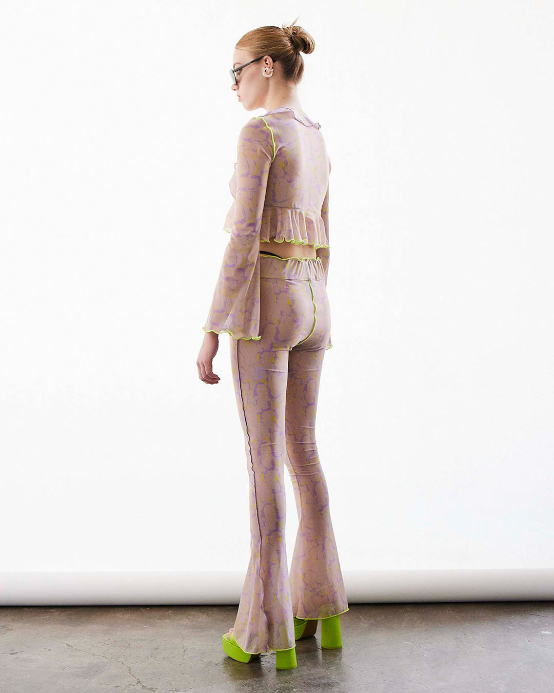 Urubamba Lime & Lilac Print Pants