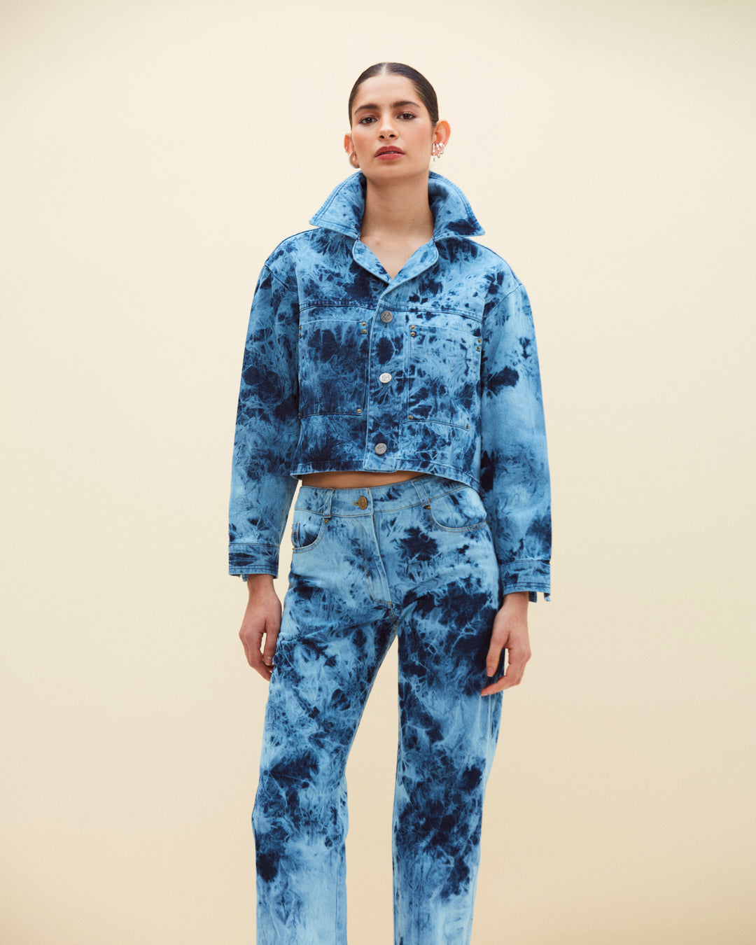 Epeé Blue Tie Dye Jacket