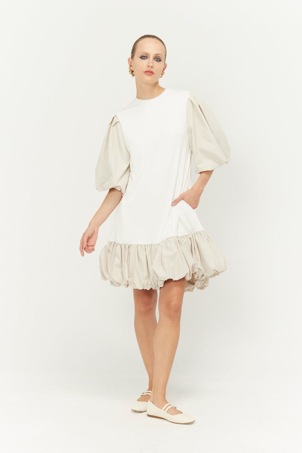 IMMEDIATE DELIVERY Rode Ivory Dress